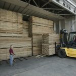 forklift loading kiln at mcilvain